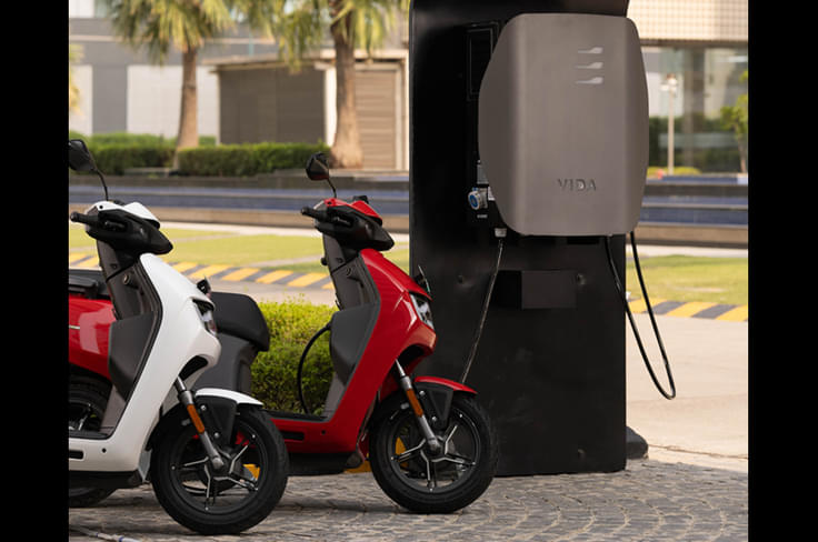 The VX2 also offers Battery-as-a-service plan Vida VX2 charging